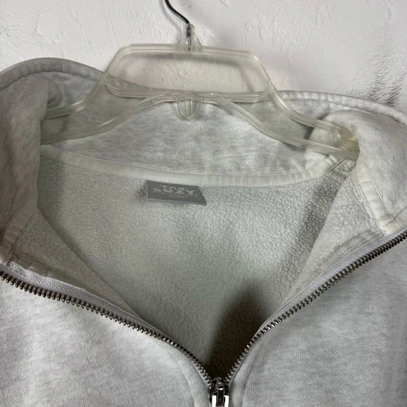 Aritzia TNA Cozy Fleece Mega Pullover Sweatshirt Sweater Heather Grey Light Knit - Picture 9 of 14